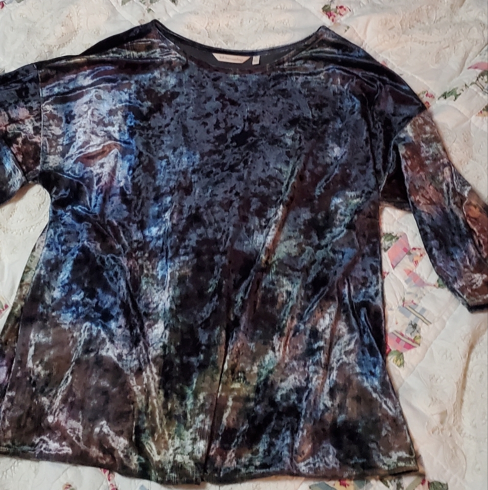 Soft Surroundings Velvet Wide Neck Top - Whimsigoth Forest Fairy Goblin